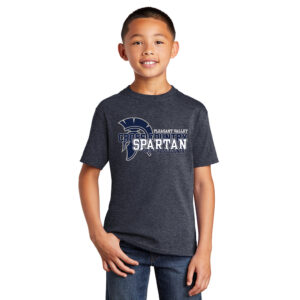 PV Girls CC Youth Short Sleeve Tee-Heather Navy