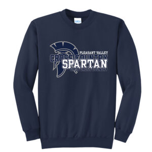 PV Girls CC Unisex Core Fleece Crewneck Sweatshirt-navy