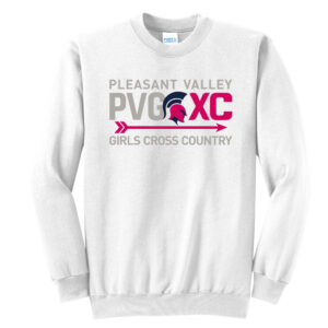 PV Girls CC Unisex Fleece Crewneck Sweatshirt-White