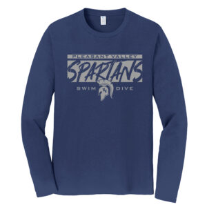 PV Girls Swim Dive Unisex Long Sleeve Fan Favorite Tee-Navy