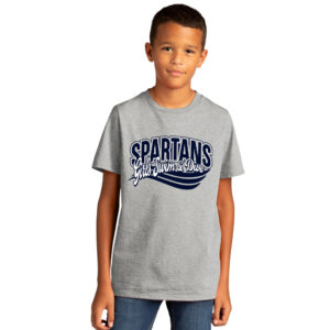 PV Girls Swim Dive Youth Premium Short Sleeve Tee-Light heather Grey