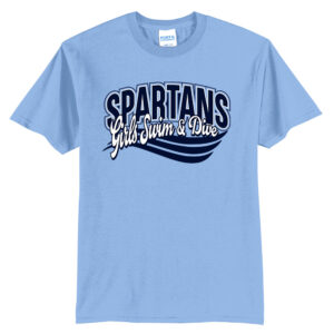 PV Girls Swim Dive Unisex Short Sleeve Tee-Light Blue