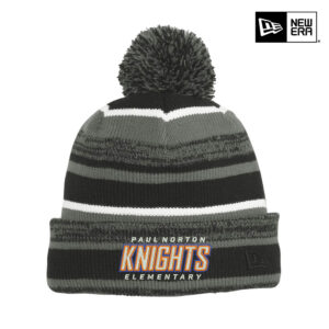Paul Norton Elementary New Era Sideline Beanie stocking cap-Black/Graphite