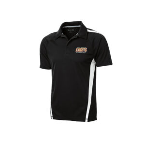 Paul Norton Elementary Sport Tek Men PosiCharge Micro Mesh Colorblock Polo-Black/White