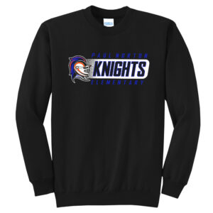 Paul Norton Elementary Unisex Core Fleece Crewneck Sweatshirt-Black