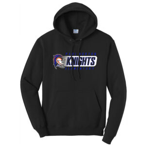 Paul Norton Elementary Unisex Fleece Hooded Sweatshirt-Black