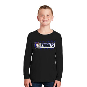 Paul Norton Elementary Youth Cotton Long Sleeve Tee-Black