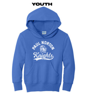 Paul Norton Elementary Youth Basic Hooded Sweatshirt-Royal