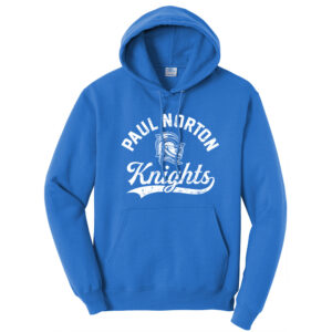 Paul Norton Elementary Unisex Fleece Hooded Sweatshirt-Royal
