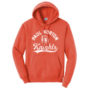 Paul Norton Elementary Unisex Fleece Hooded Sweatshirt-Orange