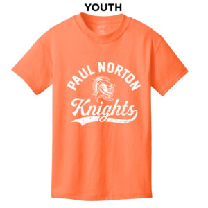 Paul Norton Elementary Youth Short Sleeve Tee-Neon Orange