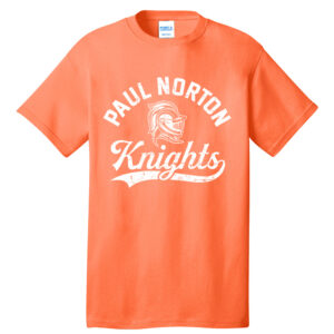 Paul Norton Elementary Unisex Short Sleeve Tee-Neon Orange
