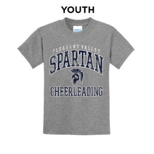 PV Cheer Youth Short Sleeve Tee-Athletic Heather
