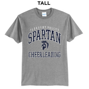 PV Cheer Tall Short Sleeve Cotton Tee-Grey