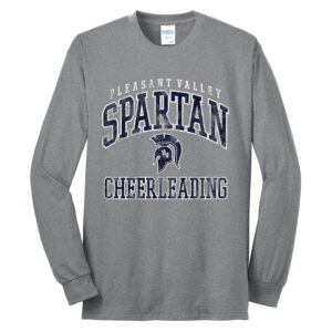 PV Cheer Unisex Cotton Long Sleeve Tee- Athletic Heather