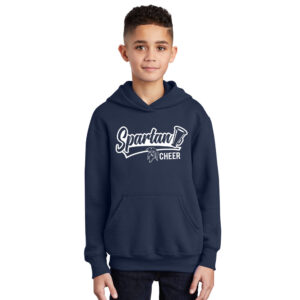 PV Cheer Youth Fleece Hooded Sweatshirt-Navy