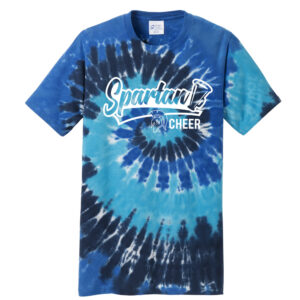 PV Cheer Unisex Essential Tie-Dye Tee-Ocean Rainbow