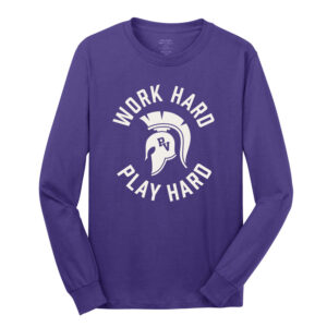 PV Wellness Unisex Cotton Long Sleeve Tee-Purple