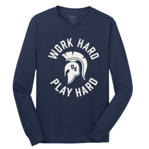 PV Wellness Unisex Cotton Long Sleeve Tee-Navy