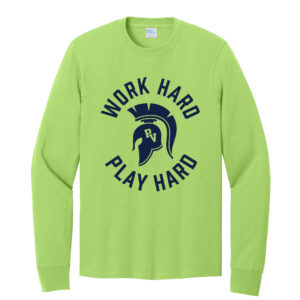 PV Wellness Unisex Cotton Long Sleeve Tee-Lime