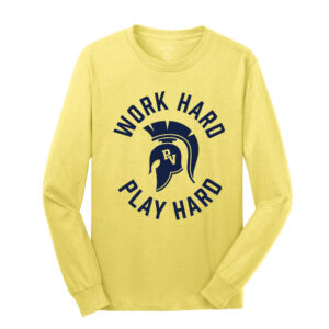 PV Wellness Unisex Cotton Long Sleeve Tee-Yellow