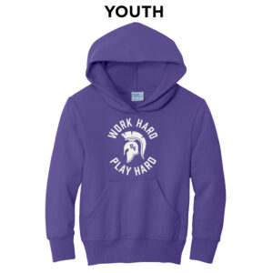 PV Wellness Youth Fleece Hooded Sweatshirt-Purple