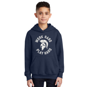 PV Wellness Youth Fleece Hooded Sweatshirt-Navy