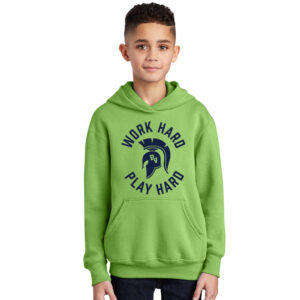 PV Wellness Youth Fleece Hooded Sweatshirt-Lime