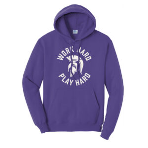 PV Wellness Unisex Fleece Hooded Sweashirt-Purple