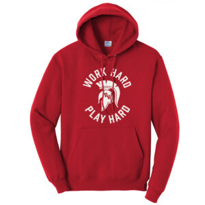 PV Wellness Unisex Fleece Hooded Sweashirt-Red