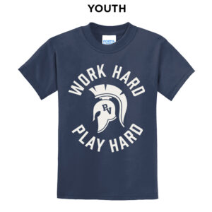 PV Wellness Youth Short Sleeve Tee-Navy