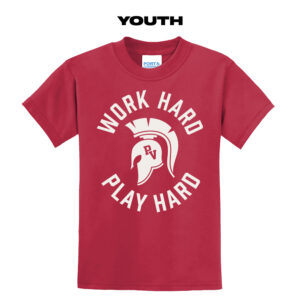 PV Wellness Youth Short Sleeve Tee-Red