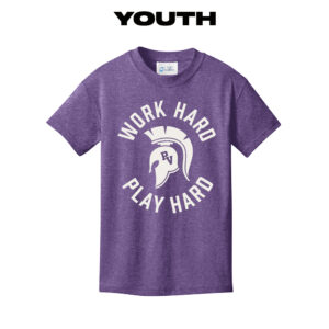 PV Wellness Youth Short Sleeve Tee-Heather Purple