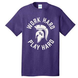 PV Wellness Unisex Short Sleeve Tee-Heather Purple