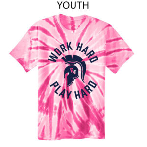 PV Wellness YOUTH Essential Tie-Dye Tee-Pink
