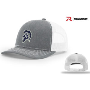 PV JR FB Richardson Pro Crown Mesh Back Adjustable back cap Split-Heather Grey/White