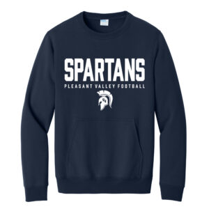 PV JR FB Unisex Core Fleece Crewneck Pocket Sweatshirt-True Navy