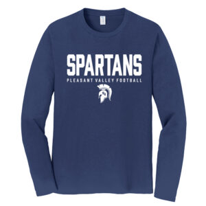 PV JR FB Unisex Fan Favorite Long Sleeve Cotton Ring Spun-Navy