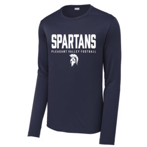PV JR FB Sport-Tek YOUTH Posi-UV Pro Long Sleeve Tee -Navy