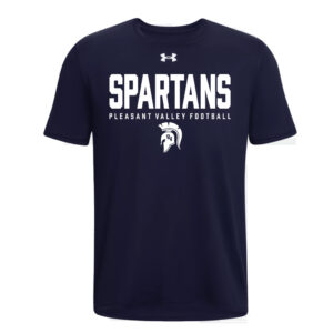 PV JR FB Under Armour Men Team Tech Short Sleeve Tee-Navy