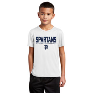 PV JR FB Sport-Tek  YOUTH Posi-UV  short Sleeve Tee -White