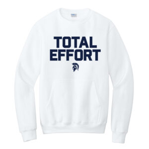 PV JR FB Unisex Core Fleece Crewneck Pocket Sweatshirt-White