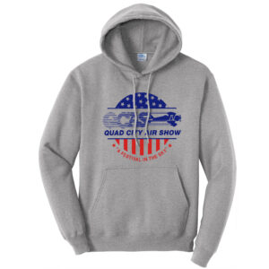 QC Air Show Unisex Classic Core weight Cozy Pullover Hooded Sweatshirt-Athletic Heather