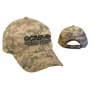 QC Air Show Digital Camo pro-twill adjustable cap-Tan