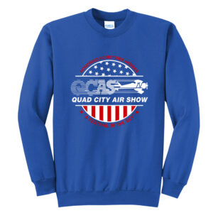 QC Air Show Unisex Core Fleece Crewneck Sweatshirt-Royal