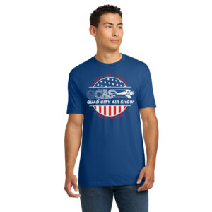 QC Air Show Rah Rah Next Level Premium Fitted Short Sleeve-Royal