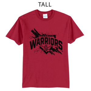 QC Warriors BB Tall Short Sleeve Tee-Red