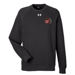 QC Warriors BB Under Armour UA Rival Fleece Crewneck Sweatshirt Adult-Black