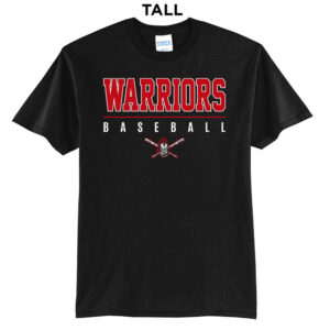 QC Warriors BB Tall Short Sleeve Tee-Black