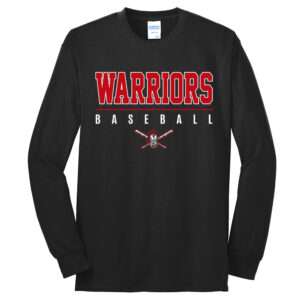 QC Warriors BB Unisex Long Sleeve Tee-Black